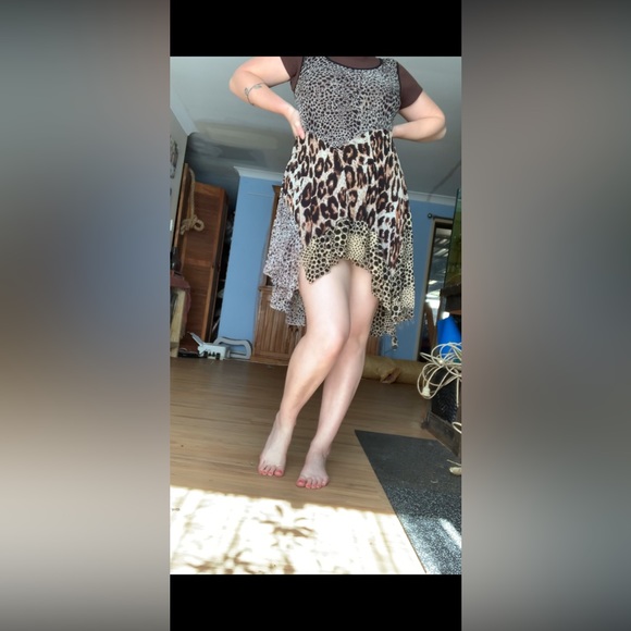 Boutique dress Caroline morgan mini / midi dress mesh sheer - Picture 12 of 14